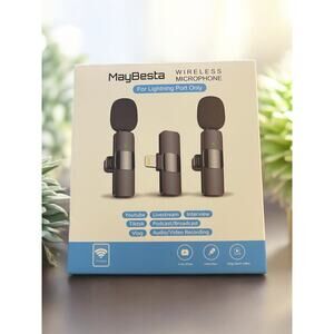 2 Wireless Microphones For Lightning Port Only Live Stream Widely Compatible NEW